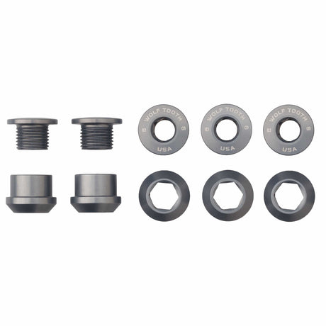 Wolf Tooth Set of 5 Chainring Bolts+Nuts for 1X Aluminum