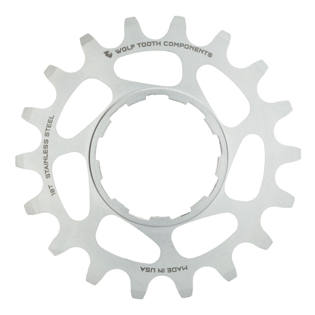 Wolf Tooth Stainless Steel Single Speed Cog Silver