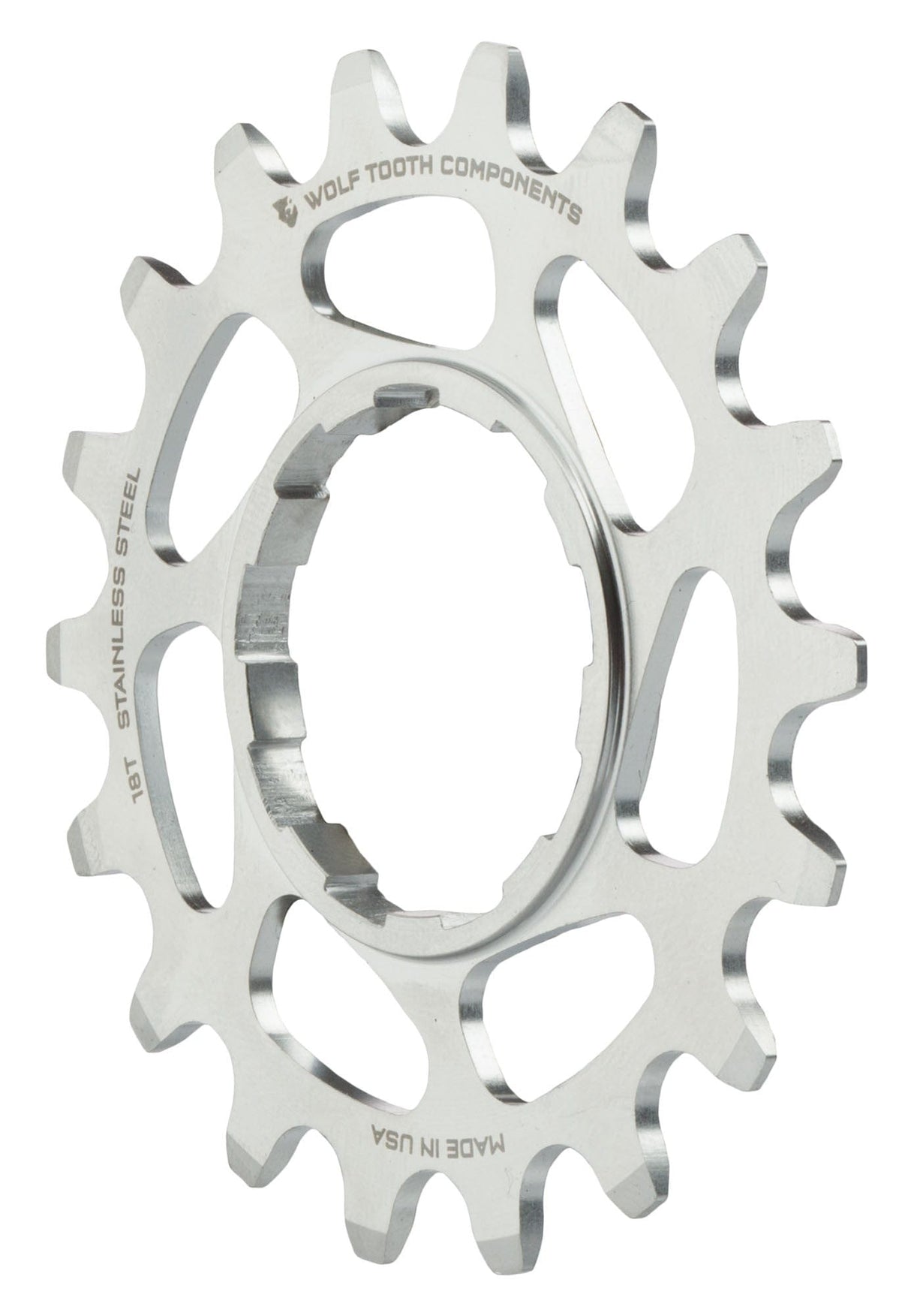 Wolf Tooth Stainless Steel Single Speed Cog Silver