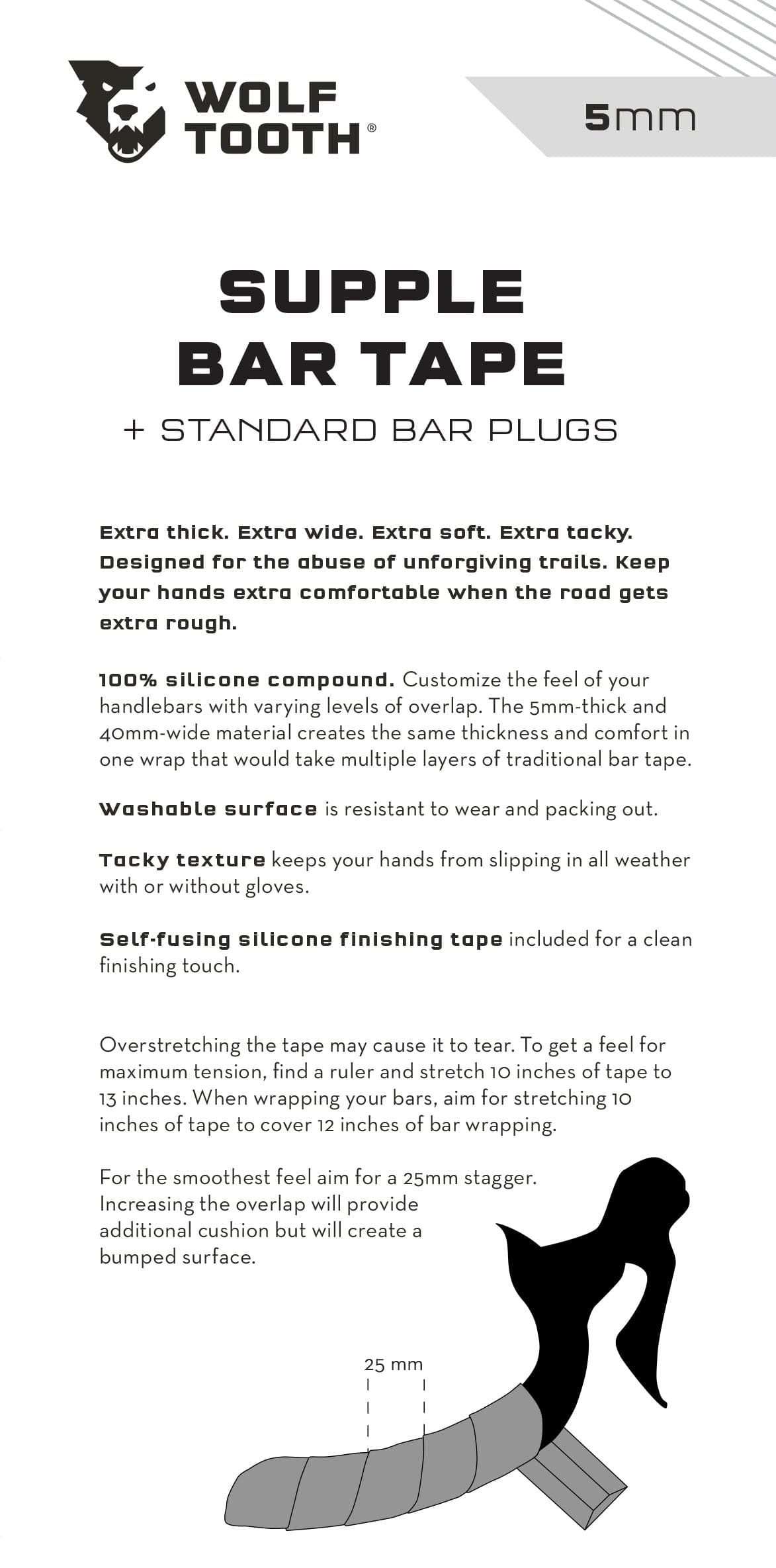 Wolf Tooth Supple Bar Tape Orange