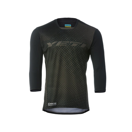 Yeti Enduro 3/4 Sleeve Jersey Black Halftone