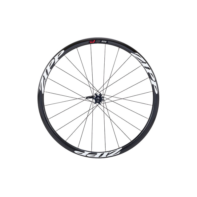 Zipp 202 Firecrest Carbon Clincher Disc Front Wheel for Quick Release White