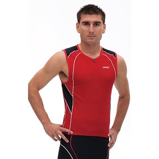 Zoot Endurance Tri Mesh Top Red / Black
