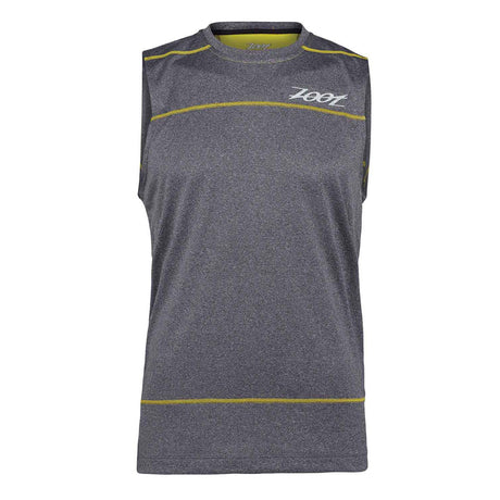 Zoot Run Surfside Sleeveless Tee Black Heather / Subatomic Yellow